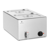 Bain-Marie - 600 W - 2 GN 1/2 - odtočna pipa