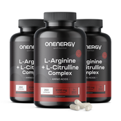 3x L-arginin + L-citrulin kompleks 3000 mg, skupaj 750 kapsul
