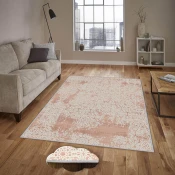 Conceptum Hypnose Tepih Eexfab1130, Pravougaoni, 100x200 cm, Krem-roze