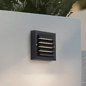 Lindby LED zunanje stensko svetilo Muro, črno, PC, komplet 2 - Sodobni - črna (RAL 9005) - Plastika