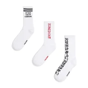Cropp - Pakovanje od 3 para carapa s dezenom - white