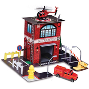 Set za igru Maisto - Vatrogasna stanica, s helikopterom