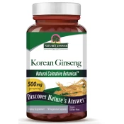 Natures Answer Korejski ginseng, 500 mg, 50 rastlinskih kapsul