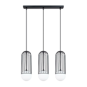Sollux SL.1334 - Viseci luster na sajli BRINA 3xG9/8W/230V crne boje