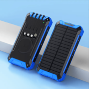 BOT Solarna banka SP5 1 panel 30000mAh s kabli, modra