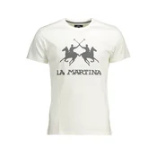 LA MARTINA MEN'S WHITE SHORT SLEEVE T-SHIRT