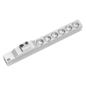 Bachmann Electric 48,3 cm (19") razdelilna letev Bachmann, 6 varnostnih vtičnic, s FID stikalom