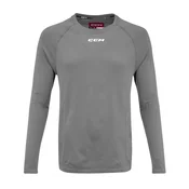 CCM Eflex LS Premium Training Tee Dark Grey Heathered Senior XXL