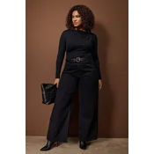 Trendyol Curve Ženska bluza Tbbaw26Af00088, Crna