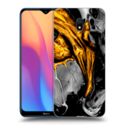 Silikonski prozorni ovitek za Xiaomi Redmi 8A - Black Gold