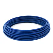 10m DRAHTSEIL v PVC 5/8mm BLAU verzinkt Stahlseil Seil Draht Stahl