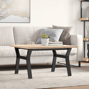 Stolic za kavu Y-oblika 80x80x45,5 cm od borovine i celik