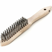 Krtača žična LESSMANN 5-redna, inox žica