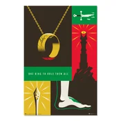 Poster Erik Movies: The Lord of the Rings - Warner Bros. 100th Anniversary