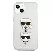 Karl Lagerfeld zaščitni ovitek Karl and Choupette Glitter Silver, Iphone 13