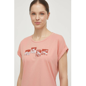 Športna kratka majica Mammut Mountain roza barva
