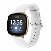 BStrap Fitbit Versa 3 Leather Lux pašček, white