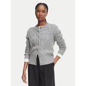 Tommy Hilfiger Pletena jopica WW0WW52191 Siva Regular Fit