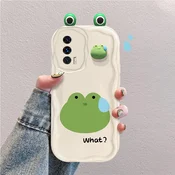 3D Cartoon silikonski ovitek za Realme GT 5G – simpatičen žabji dizajn, zaščitni