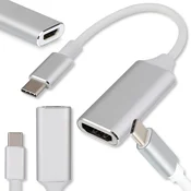 Adapter USB 3.1 tipa C na HDMI 4K kabel črne barve