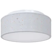 Vidaxl Stropna svetilka s središči Siva 30 x 30 x 13,5 cm blago