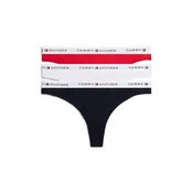 Tommy Hilfiger Underwear Tangice Essential svetlo siva / rdeča / črna / bela