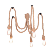 LED luster na sajli ROPE CASA 5xE27/10W/230V pauk
