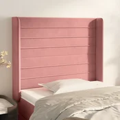 Vidaxl vidaXL Vzglavnik s krilci roza 103x16x118/128 cm žamet
