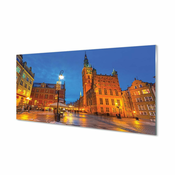 tulup.si Stenska plošča za kuhinjo Gdansk old town noč cerkev 140x70 cm