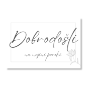 Personal Tabla dobrodošlice/plakat - Elegant