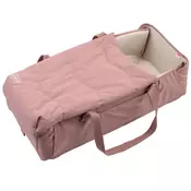 Voksi Carry Me, mehka prenosna košara Blush Pink Leaf