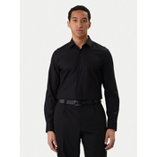 HUGO Srajca Kenno 50555295 Črna Slim Fit