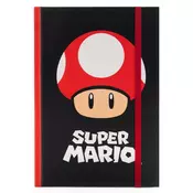 Super Mario A5 premium zvezek (gobe)