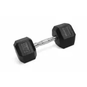 Kubisport Enoročna šesterokotna hanta HEX 22,5 kg gumirana