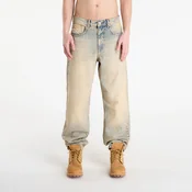 Jeans Patta Dirty Whiskers Denim Pants Sandwashed Light Blue Denim 28