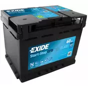 EXIDE akumulator EFB EL600 (60Ah, D+, 640A(EN), 242x175x190mm)