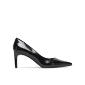 Calvin Klein Čevlji z visoko peto Ess Stiletto 70 Shiny Lth HW0HW02828 Črna