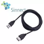 SINNECT KABEL USB 2.0 podaljševaljni A-A 3,0m M/F Sinnect (11.113)