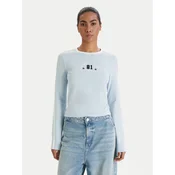 Guess Jeans Bluza W6RI17 J1314 Svetlo modra Regular Fit