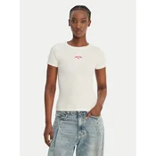 GUESS JEANS Majica  rdeča / bela