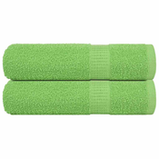 vidaXL Brisače 2 kos zelena 100x150 cm 360 gsm 100% bombaž