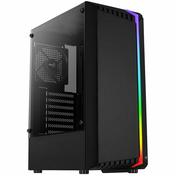 Aerocool Bionic v1 Midi-Tower, RGB, Tempered Glass - schwarz ACCM-PV34013.11