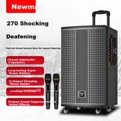 Newmine Bluetooth karaoke zvucnik sa 2 mikrofona K33, Crni