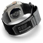 Overboard Najlonski pašček MP84 za Apple Watch 1/2/3/4/5/6/7/8/9/10/11/SE Ultra 1/2/3 42/44/45/46/49 mm, siv
