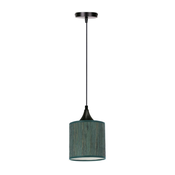 Viseca lampa na kablu PATTI 1xE27/60W/230V precnik 15 cm zelena