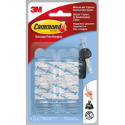 3M kljukice Command 17006 prozorne, max 225g, 6/1