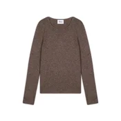JUST CASHMERE Pulover Joyce  pikčasto rjava
