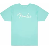 Fender majica Spaghetti Logo 2XL Daphne Blue