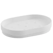 SHARON Prostostoječa posoda za milo, bela - Bela - 123x21x82 mm - Gedy - SHARON - 24 - Plastika - Posoda za milo - Krožni - 123 - 21 - 82 - 14