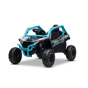 Beneo Električni avtomobilček Kawasaki TERYX KRX 1000 12V, moder, enojni sedež, vzmetenje zadnje osi, daljinski upravljalnik 2,4 GHz, litijeva baterija, 2 x 25W motorja, odpirajoči se zaščitni okvirji, MP3
